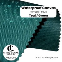 Forest Green / Teal Waterproof Canvas WPC 600D