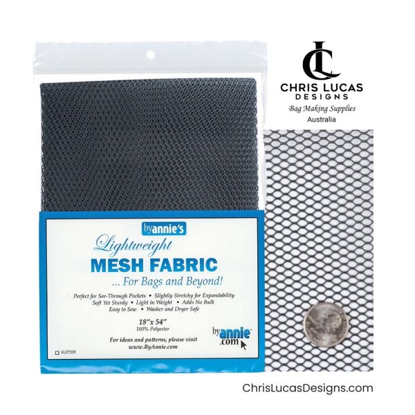 By Annie’s Mesh Fabric Navy Australian Bag Making Supplies Australia Chris Lucas Designs