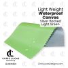 Waterproof Canvas – Light Weight Silver Backed – Light Green