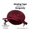 Burgundy Binding Tape 25mm / 1”