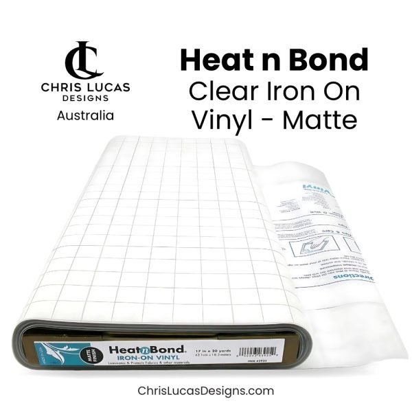 Heat N Bond Clear Iron On Vinyl Matte Australian Sewing and Bag Making Supplies Australia Chris Lucas Designs