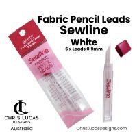 Sewline Fabric Pencil Refills White 6 Pack