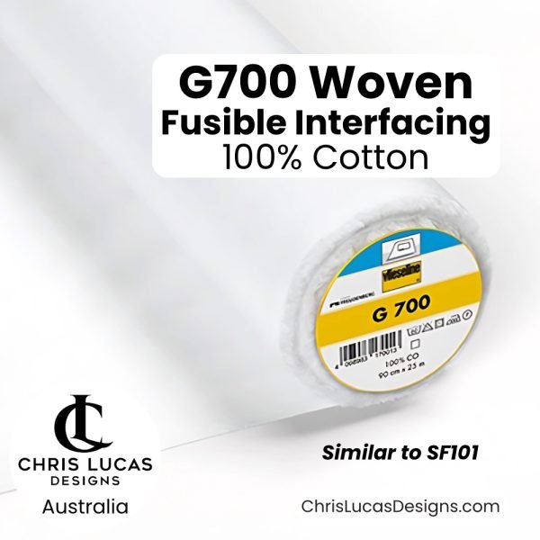 Vilene G700 Woven Fusible Interfacing similar to Shape Flex SF101 Australian Bag Making Supplies Australia Chris Lucas Designs