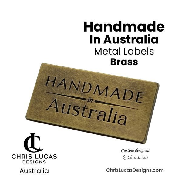 Handmade In Australia Metal Bag Labels Brass Australian Bag Making Supplies Australia Handbag Hardware Chris Lucas Designs