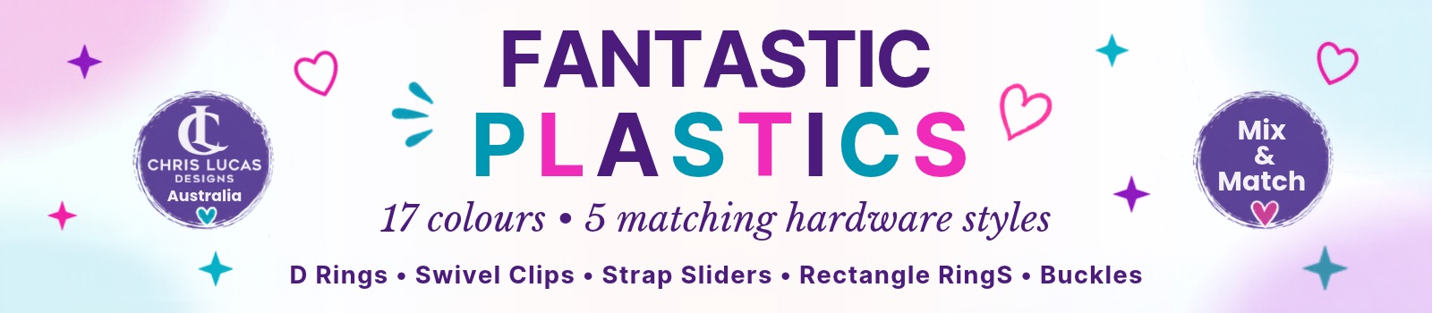 Fantastic Plastic Plastic Handbag Hardware - Chris Lucas Designs Australia