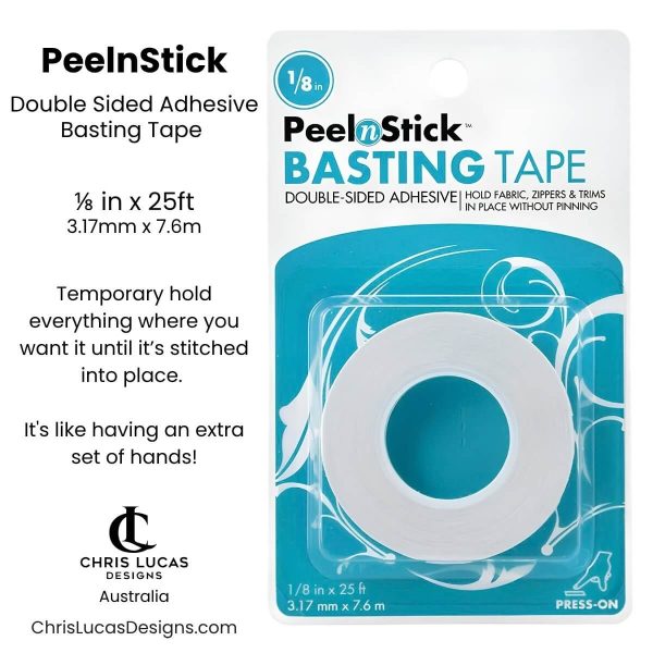 PeelnStick double sided basting tape by Therm O Web, available at Chris Lucas Designs Australia